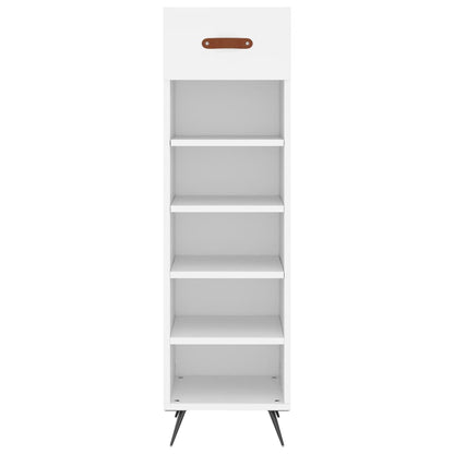 Scarpiera Bianca 30x35x105 cm in Legno Multistrato