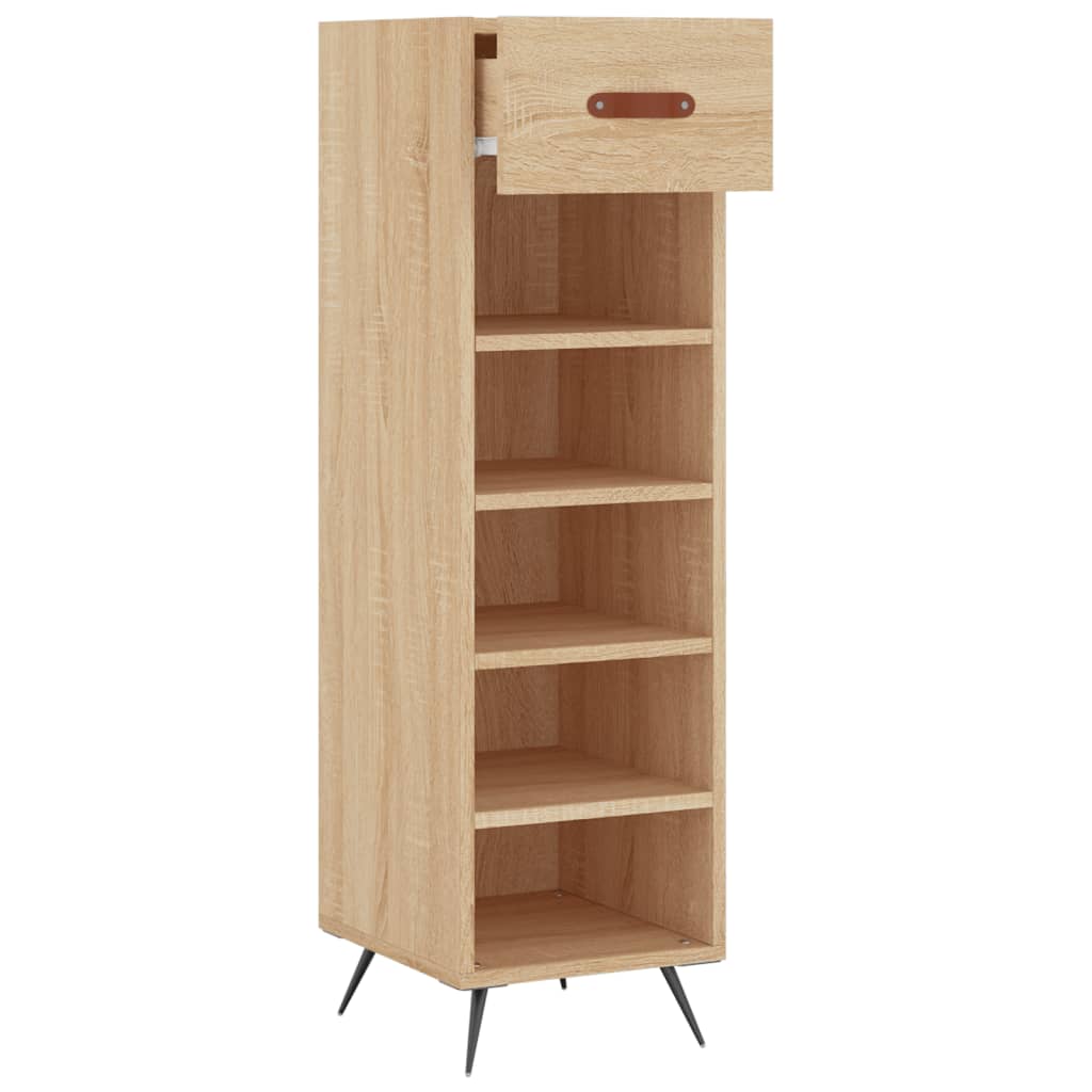 Scarpiera Rovere Sonoma 30x35x105 cm in Legno Multistrato