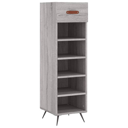 Scarpiera Grigio Sonoma 30x35x105 cm in Legno Multistrato