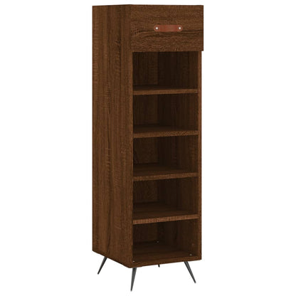 Scarpiera Rovere Marrone 30x35x105 cm in Legno Multistrato