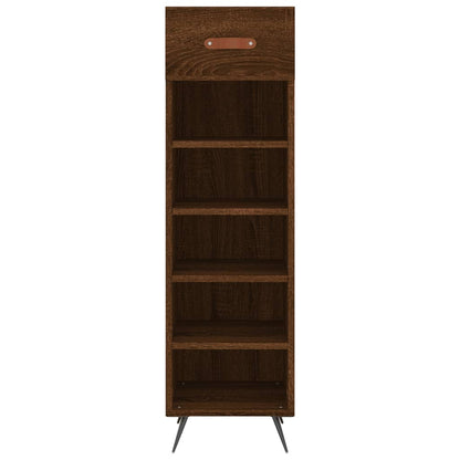 Scarpiera Rovere Marrone 30x35x105 cm in Legno Multistrato