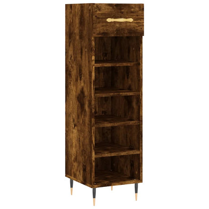 Scarpiera Rovere Fumo 30x35x105 cm in Legno Multistrato