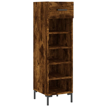Scarpiera Rovere Fumo 30x35x105 cm in Legno Multistrato