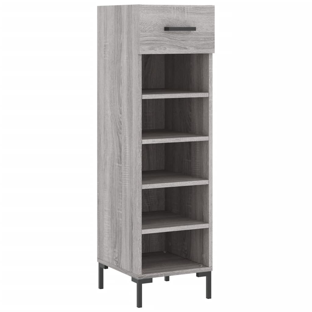 Scarpiera Grigio Sonoma 30x35x105 cm in Legno Multistrato