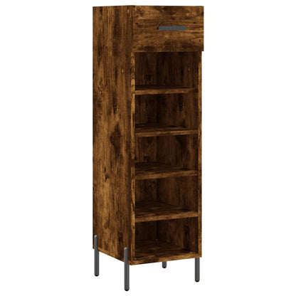 Scarpiera Rovere Fumo 30x35x105 cm in Legno Multistrato