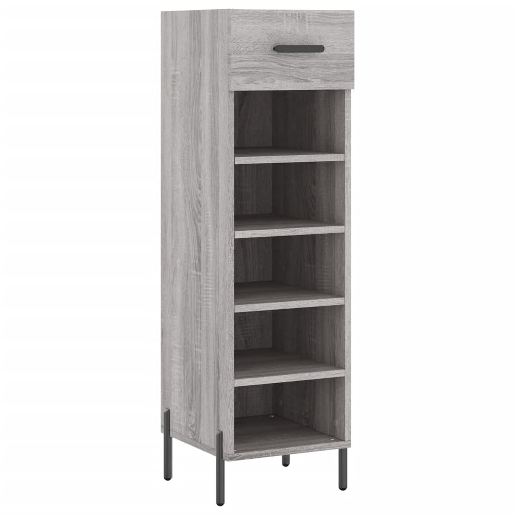 Scarpiera Grigio Sonoma 30x35x105 cm in Legno Multistrato