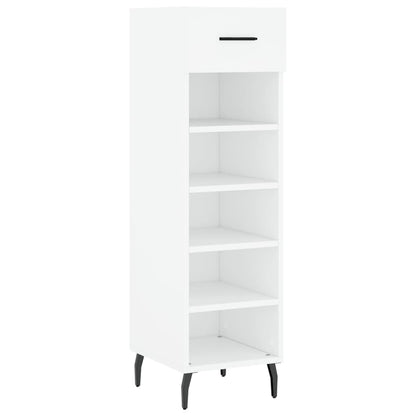 Scarpiera Bianca 30x35x105 cm in Legno Multistrato