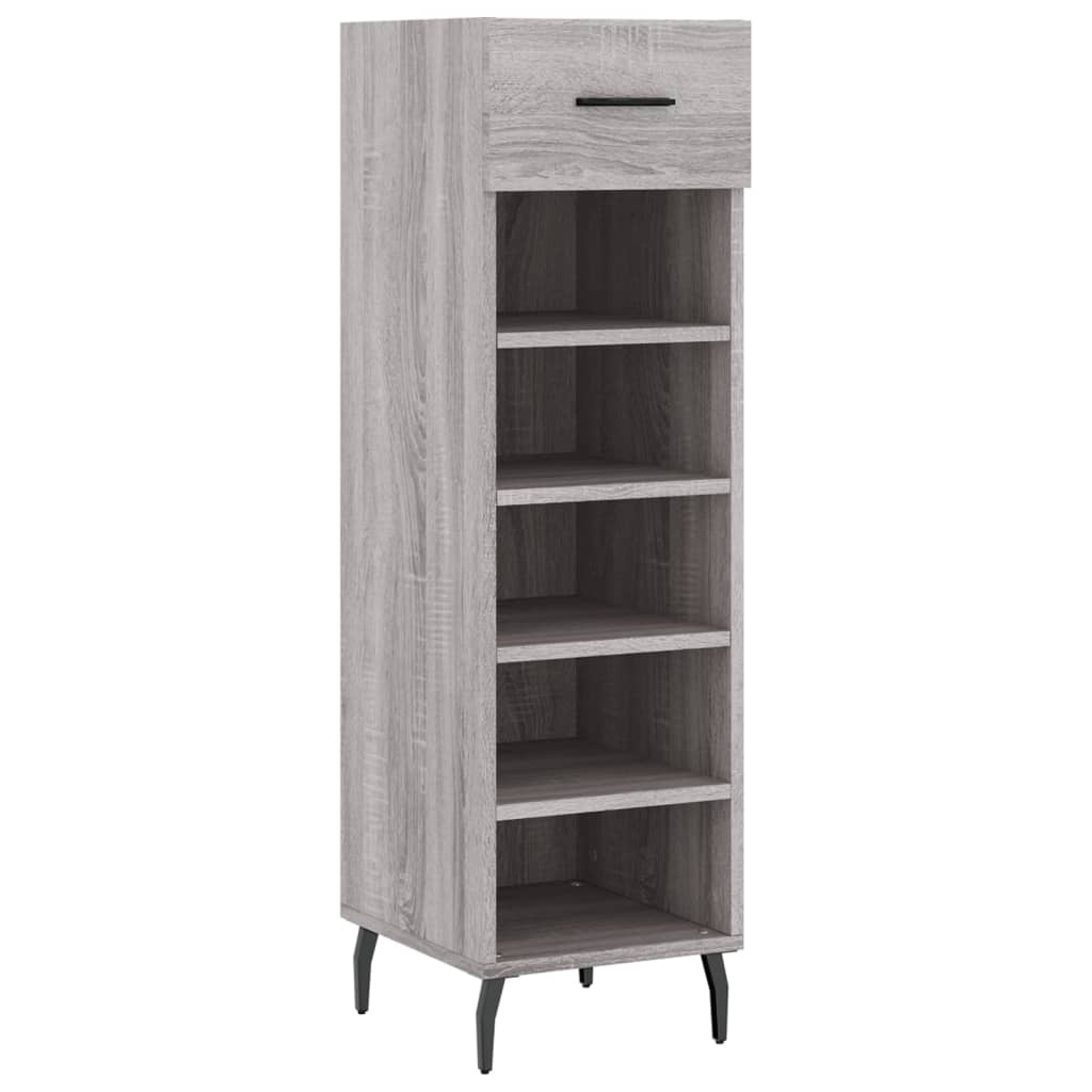 Scarpiera Grigio Sonoma 30x35x105 cm in Legno Multistrato