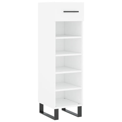 Scarpiera Bianca 30x35x105 cm in Legno Multistrato