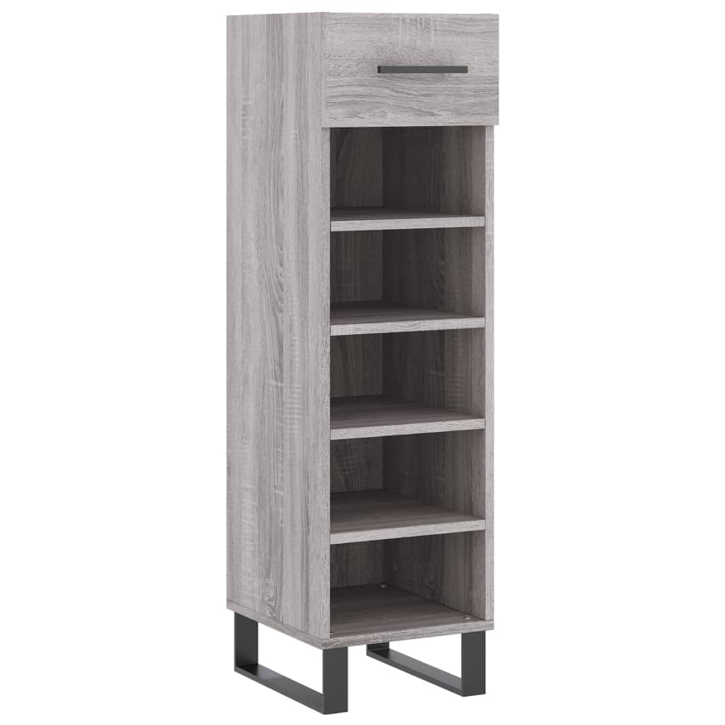 Scarpiera Grigio Sonoma 30x35x105 cm in Legno Multistrato