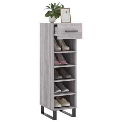 Scarpiera Grigio Sonoma 30x35x105 cm in Legno Multistrato
