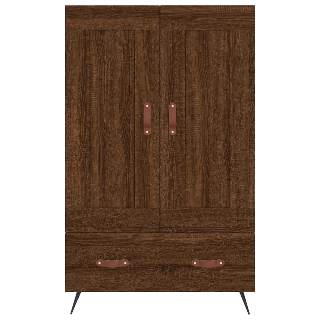 Credenza Rovere Marrone 69,5x31x115 cm in Legno Multistrato