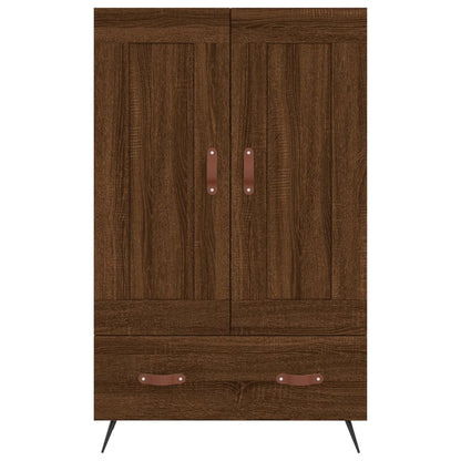 Credenza Rovere Marrone 69,5x31x115 cm in Legno Multistrato