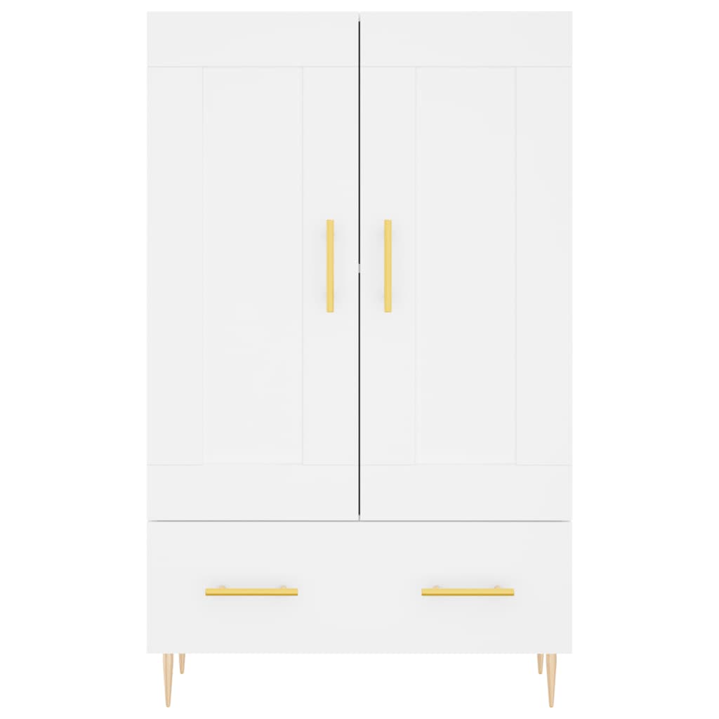 Credenza Bianca 69,5x31x115 cm in Legno Multistrato