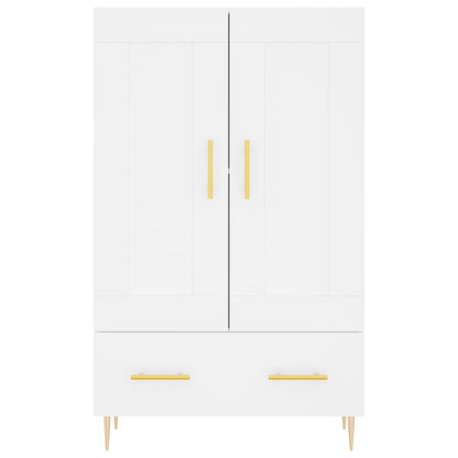Credenza Bianca 69,5x31x115 cm in Legno Multistrato