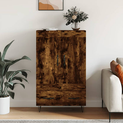 Credenza Rovere Fumo 69,5x31x115 cm in Legno Multistrato
