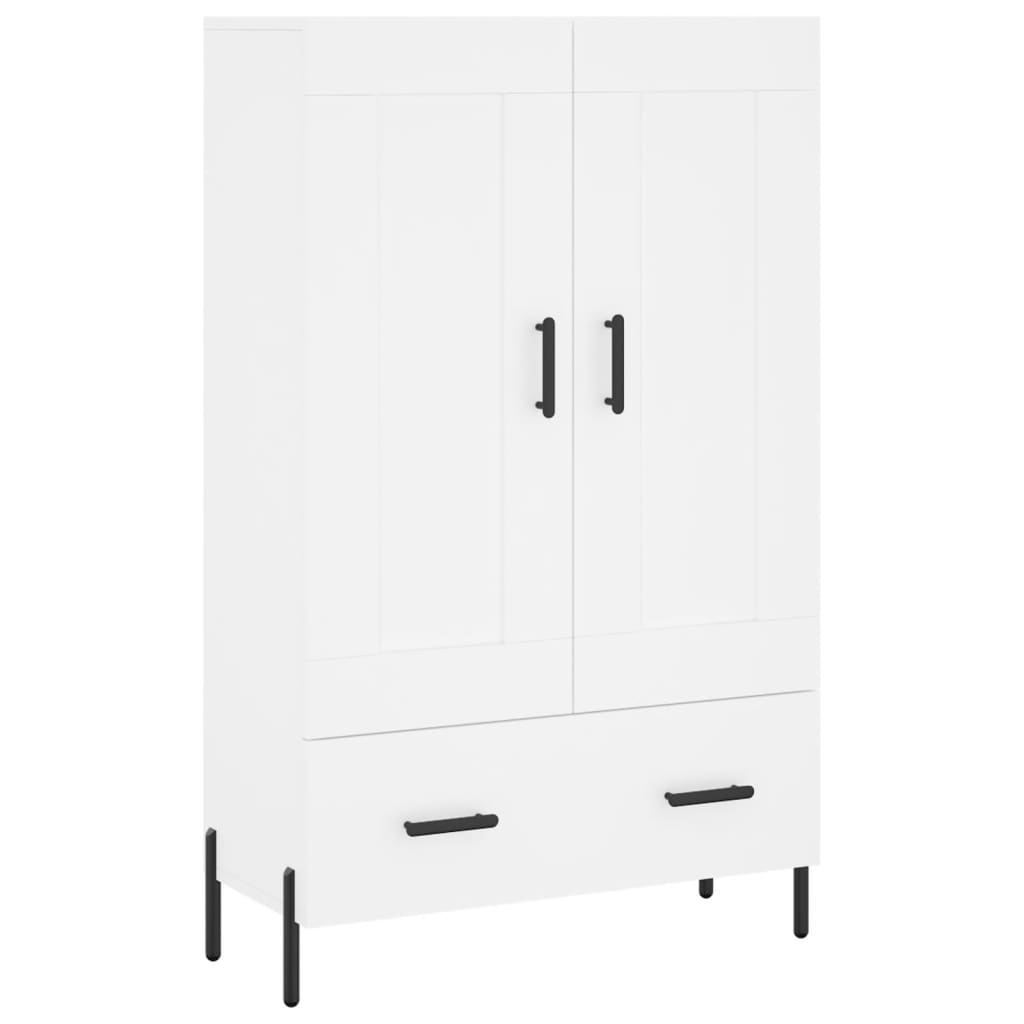 Credenza Bianca 69,5x31x115 cm in Legno Multistrato