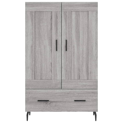 Credenza Grigio Sonoma 69,5x31x115 cm in Legno Multistrato