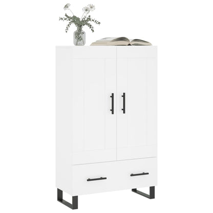 Credenza Bianca 69,5x31x115 cm in Legno Multistrato