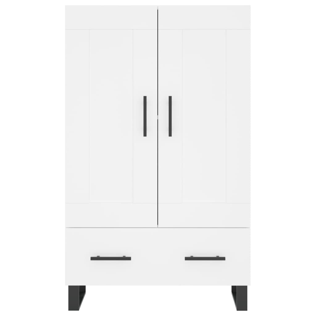 Credenza Bianca 69,5x31x115 cm in Legno Multistrato