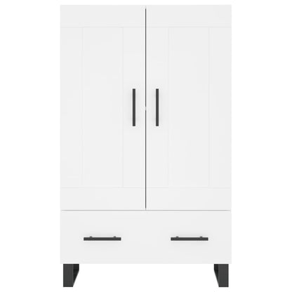 Credenza Bianca 69,5x31x115 cm in Legno Multistrato