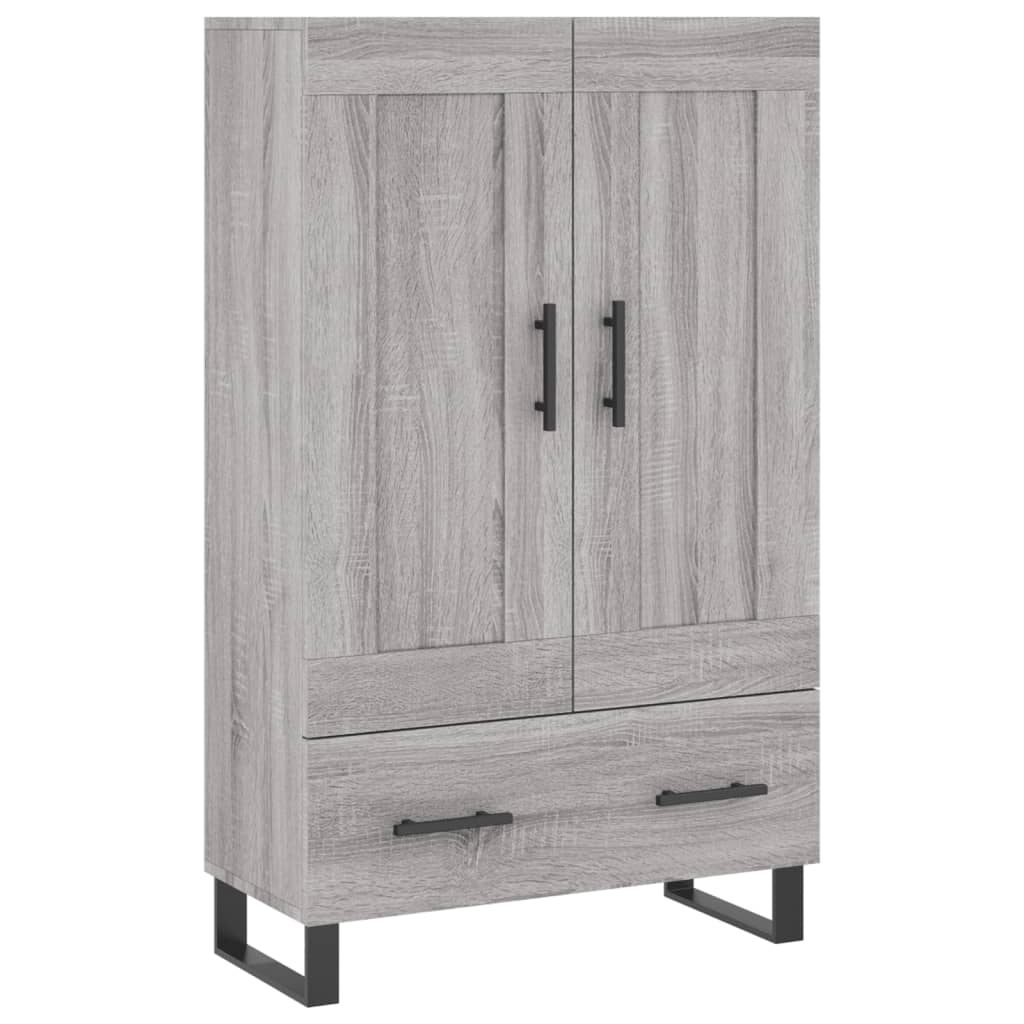 Credenza Grigio Sonoma 69,5x31x115 cm in Legno Multistrato