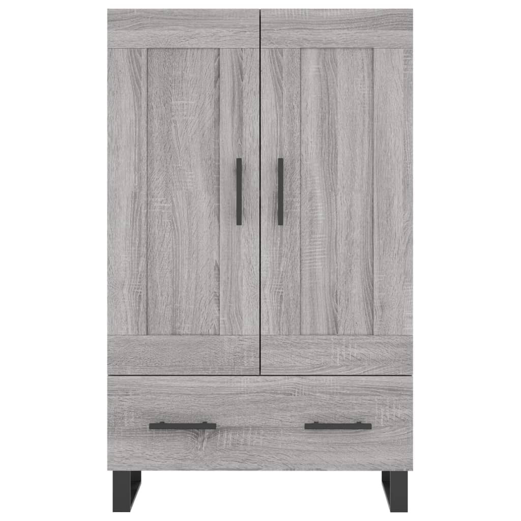 Credenza Grigio Sonoma 69,5x31x115 cm in Legno Multistrato