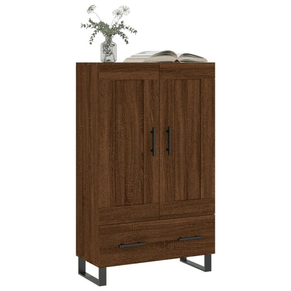 Credenza Rovere Marrone 69,5x31x115 cm in Legno Multistrato