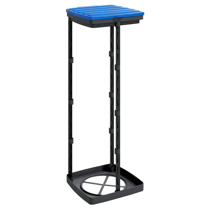Porta Sacchi Spazzatura 2 pz Nero e Blu 120 L in PP