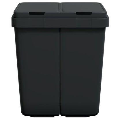 Cestino Doppio Antracite 2x25 L