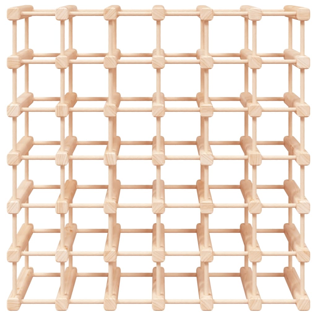 Portabottiglie Vino 42 Bottiglie 68,5x23x68,5 cm Massello Pino
