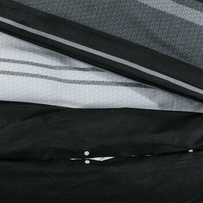 Set Copripiumino Nero e Bianco 155x220 cm in Cotone