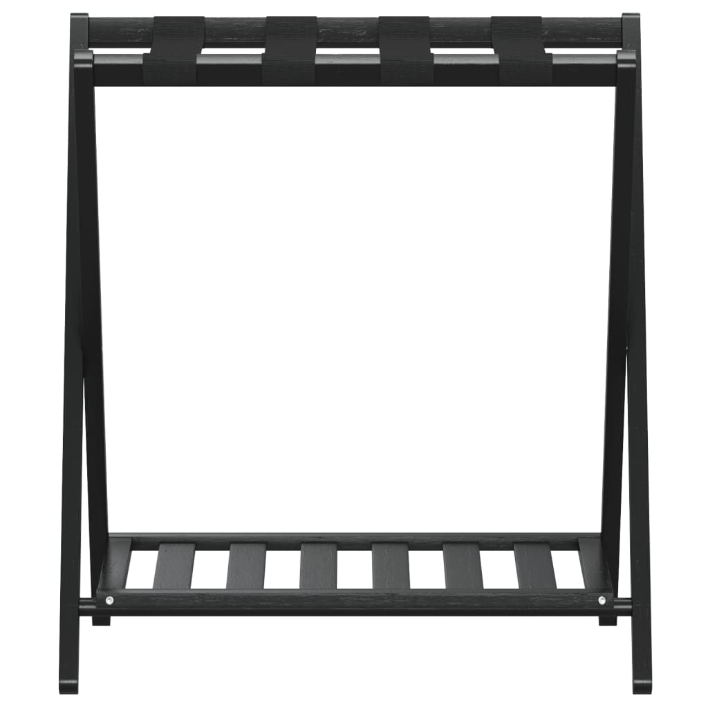 Portabagagli Nero 68x38x58 cm in BambÃ¹