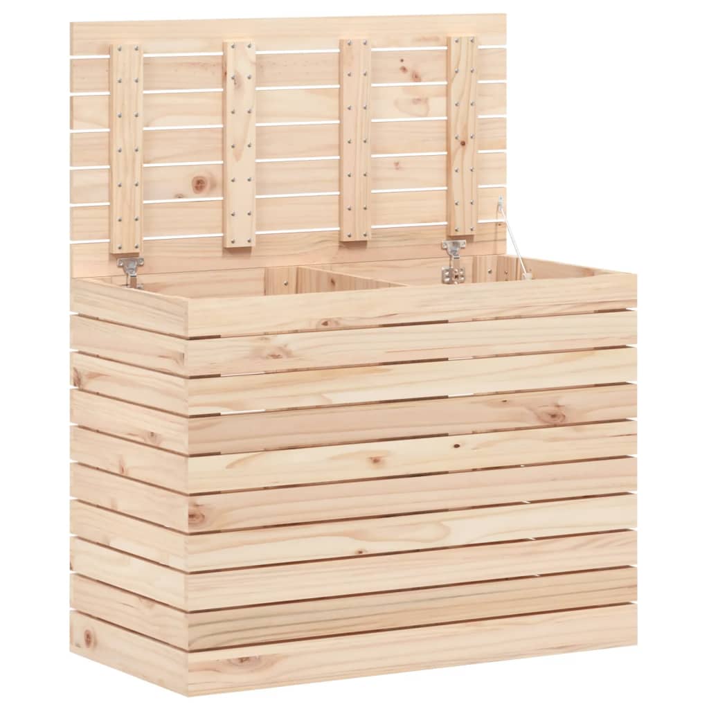 Cesto per Bucato 88,5x44x66 cm Legno Massello Pino
