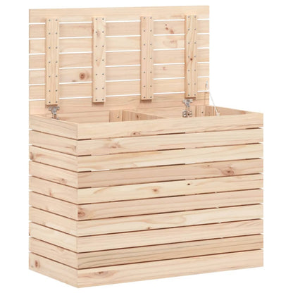 Cesto per Bucato 88,5x44x66 cm Legno Massello Pino
