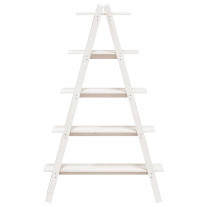 Scaffale 5 Ripiani a Forma di A 110x40x180,5 cm Massello Pino