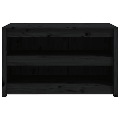 Mobile da Cucina da Esterno Nero 106x55x64 cm Legno Massello di Pino