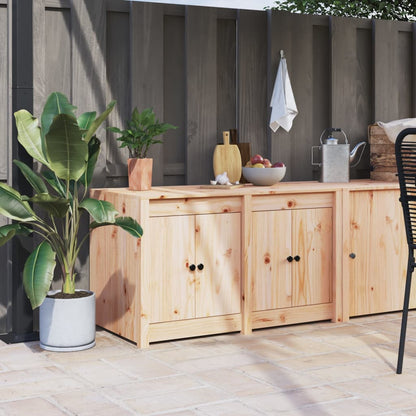 Mobile da Cucina da Esterno MEPPEL 106x55x64 cm Legno Massello di Pino