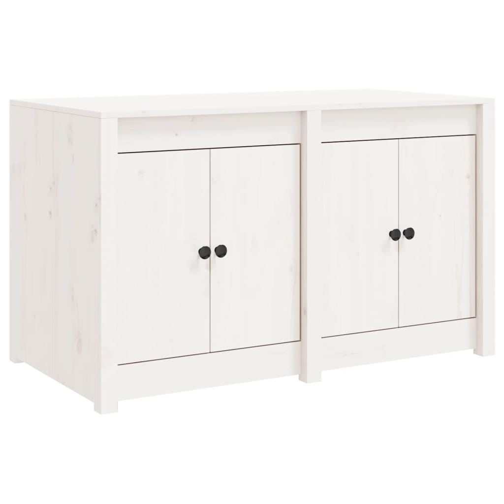 Mobile da Cucina da Esterno Bianco 106x55x64 cm Legno Massello di Pino