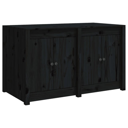 Mobile da Cucina da Esterno Nero 106x55x64 cm Legno Massello di Pino