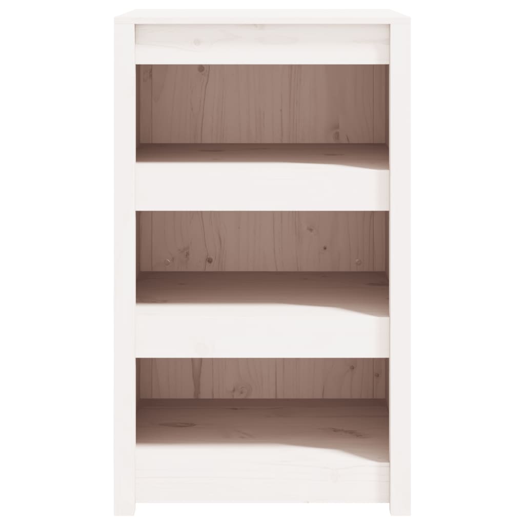 Mobile da Cucina da Esterno Bianco 55x55x92 cm Legno Massello di Pino