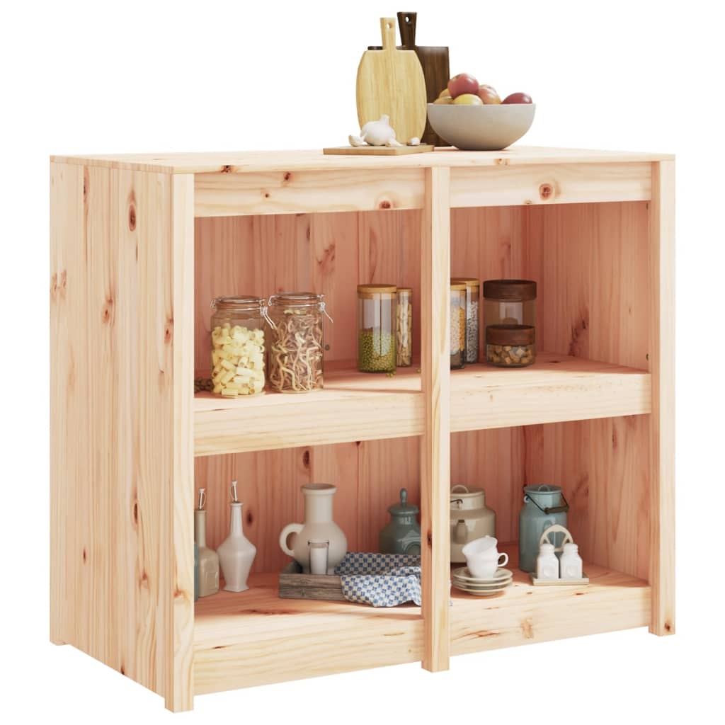 Mobile da Cucina da Esterno MEPPEL 106x55x92 cm Legno Massello di Pino