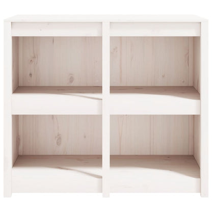 Mobile da Cucina da Esterno Bianco 106x55x92 cm Legno Massello di Pino