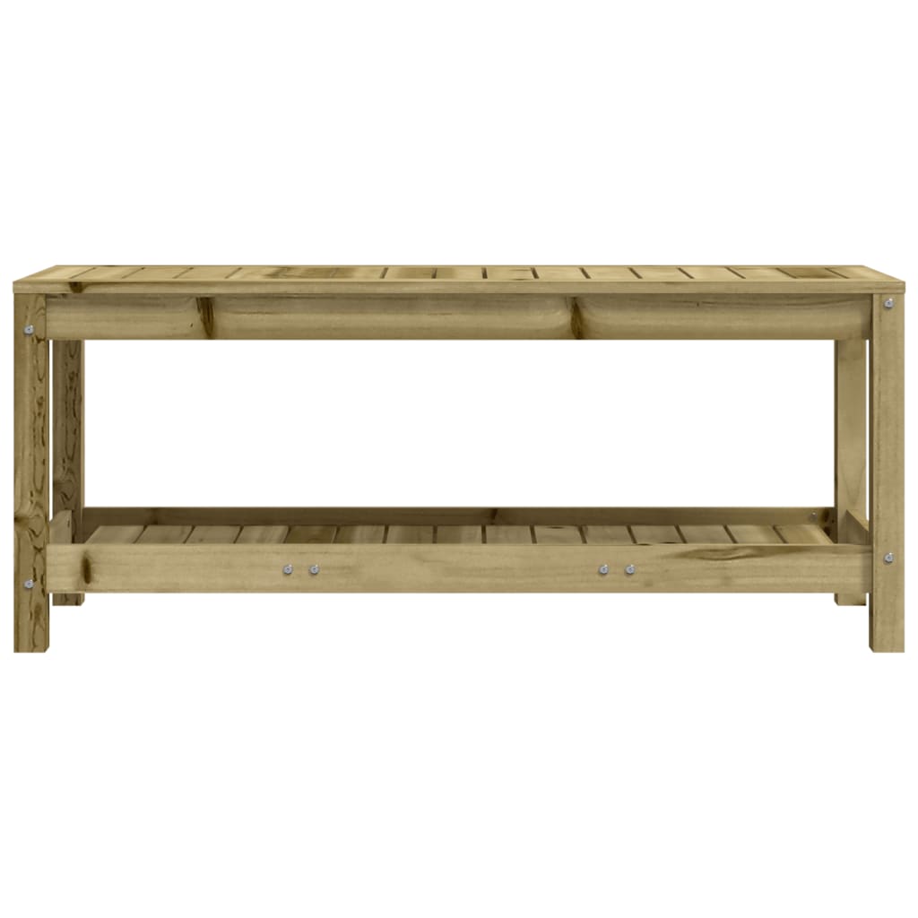 Panca da Giardino 108x35x45 cm Legno Massello Pino Impregnato