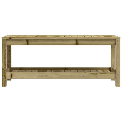 Panca da Giardino 108x35x45 cm Legno Massello Pino Impregnato
