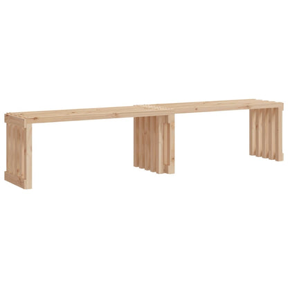 Panca da Giardino Estensibile 212,5x40,5x45 cm Massello Pino