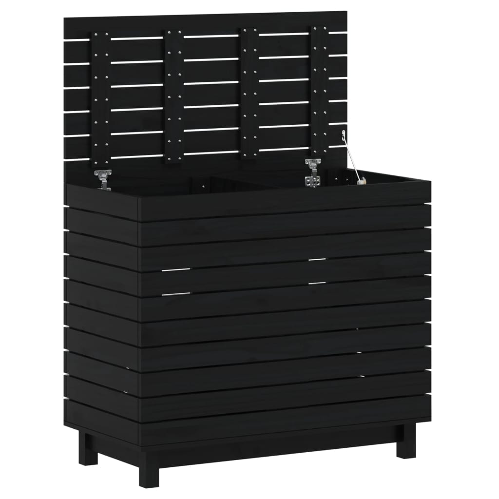 Cesto per Bucato 88,5x44x76 cm Legno Massello Pino