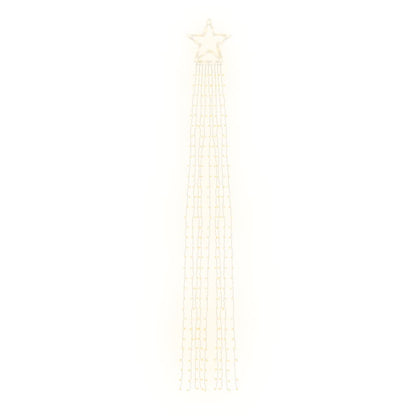 Illuminazione per Albero di Natale 320 LED Bianco Caldo 375 cm