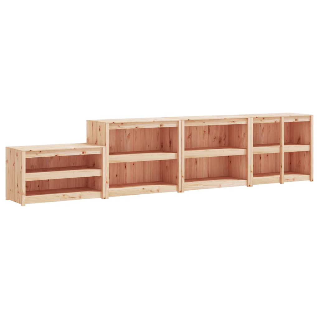 Mobili da Cucina da Esterno 4 pz in Legno Massello di Pino