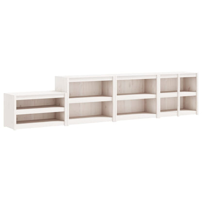 Mobili da Cucina da Esterno 4 pz Bianchi Legno Massello di Pino